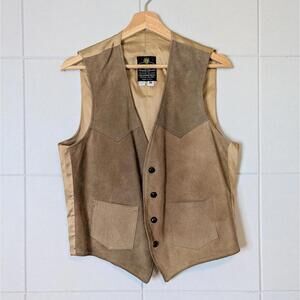 Vintage 70s Cooper Designer Outerwear suede western vest